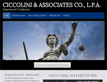 Tablet Screenshot of ciccolinilawfirm.com